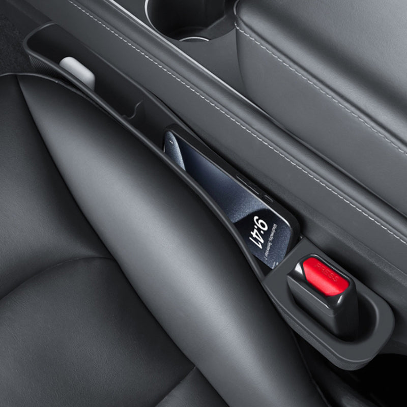 2Pcs For Tesla Model 3 / Y TPE Car Seat Gap Storage Box Crevice Organizer