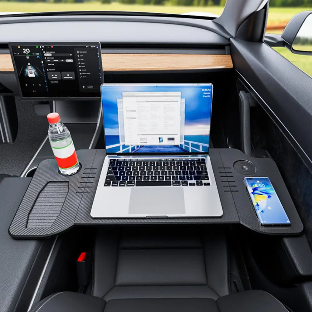 SUITU ST-3605 Foldable Tray for Tesla Model 3 Model Y Table Desk for Laptop Working Food Dine