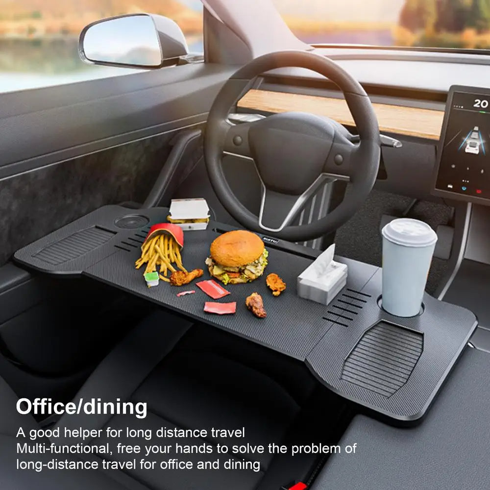 SUITU ST-3605 Foldable Tray for Tesla Model 3 Model Y Table Desk for Laptop Working Food Dine