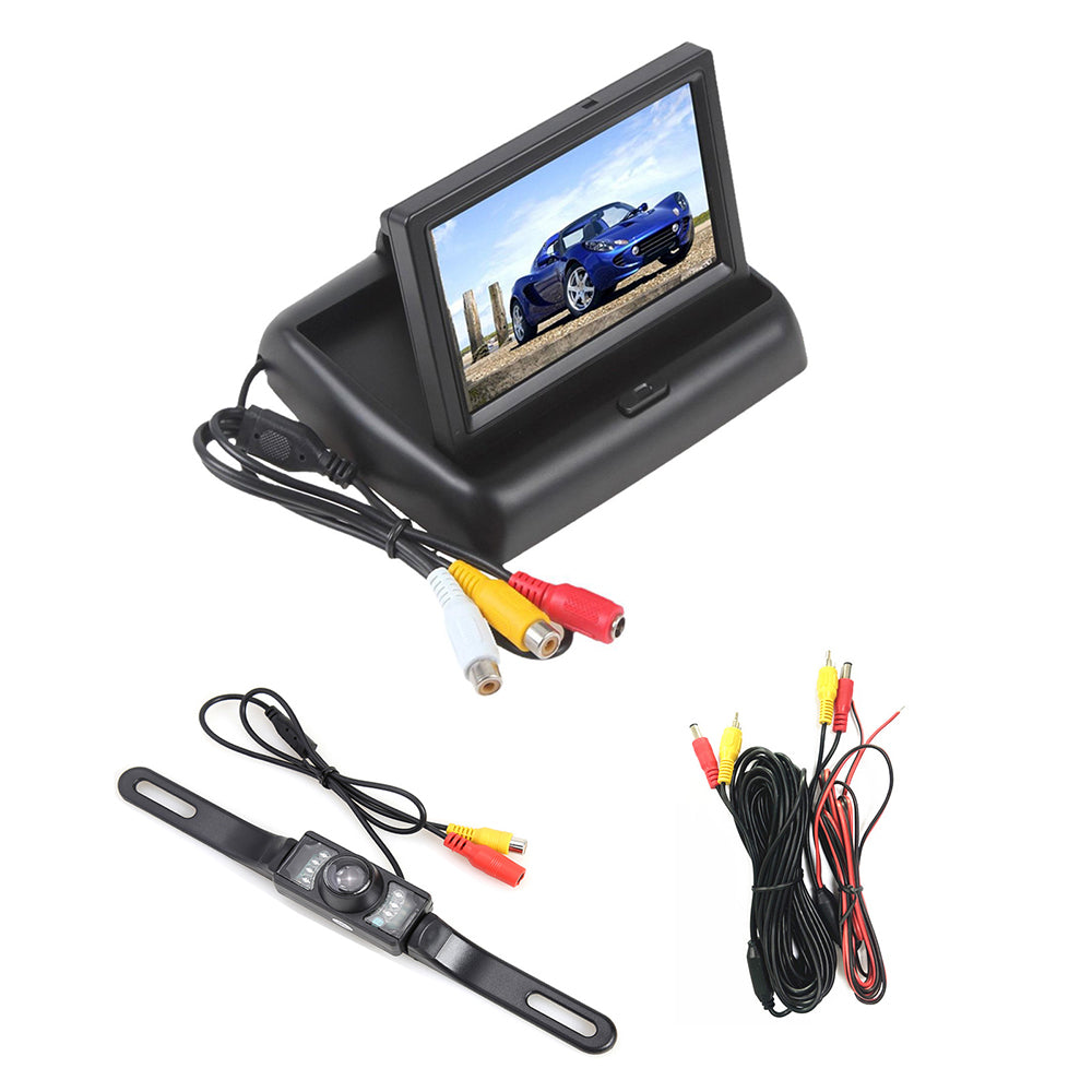 RH-312 4.3-inch TFT Folding Car Backup Monitor Display Reversing Parking Camera Kit