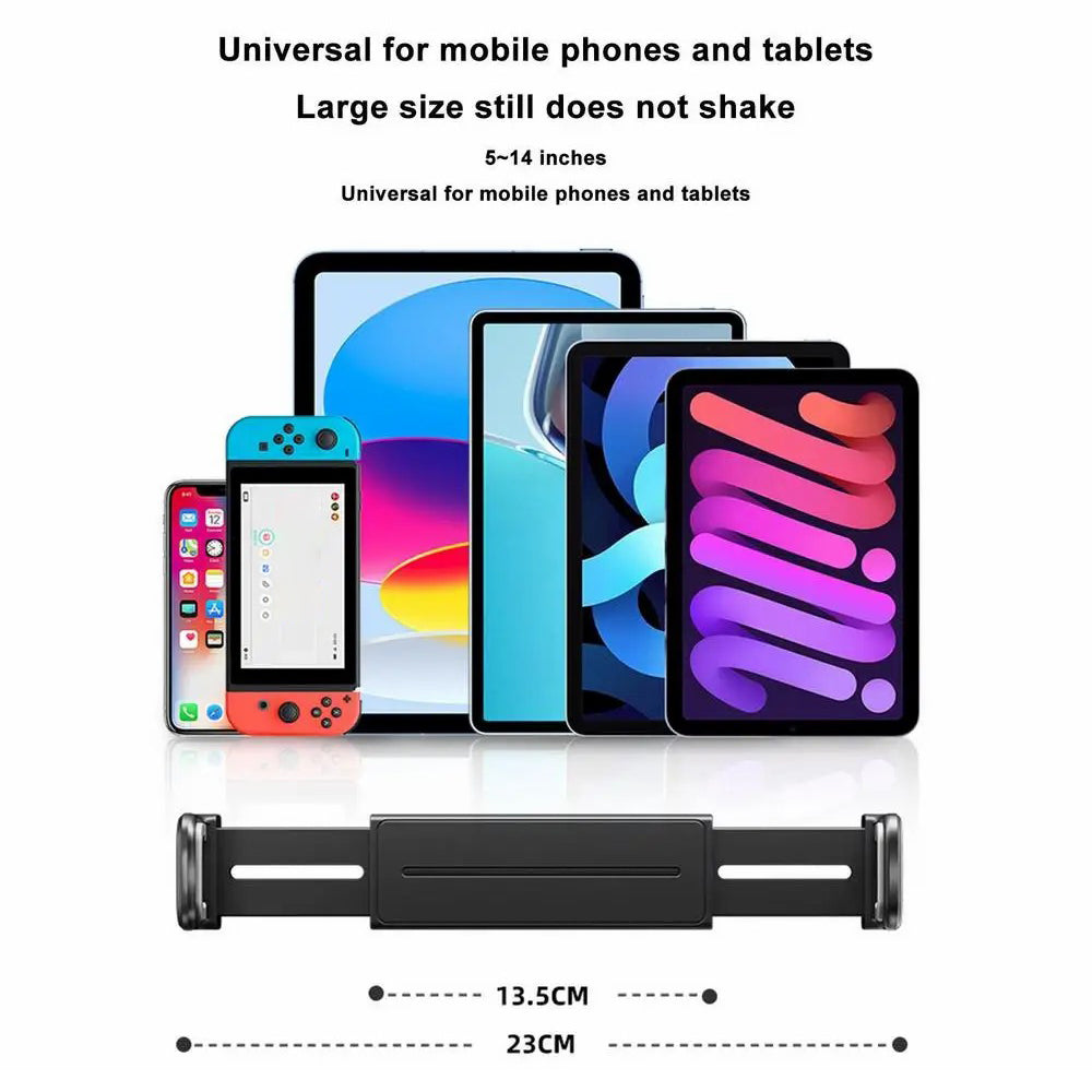 BZ-H5 Car Headrest Backseat Mount Adjustable Telescopic Universal Phone Tablet Car Holder for iPhone 16 / 16 Ultra / 16 Pro / 16 Pro Max