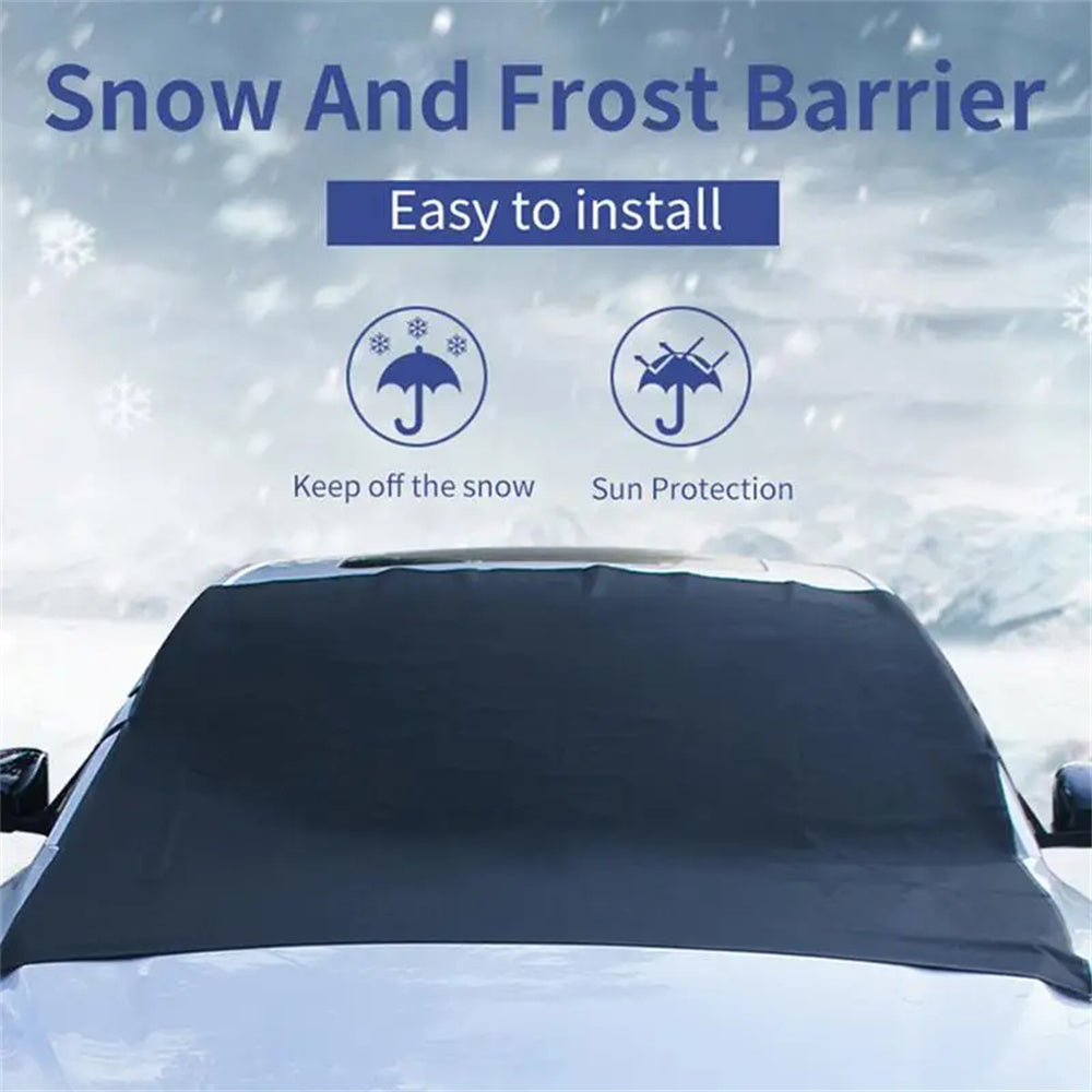 Thicken 600D Oxford Cloth Sedans Windshield Cover Black Anti-freeze Sunshade Snow Shield