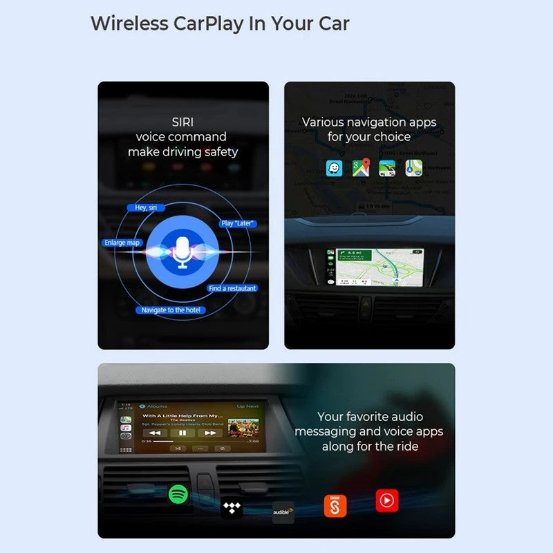 P3578 Wireless CarPlay Android Auto Adapter Wireless Bluetooth Connection Carplay Box