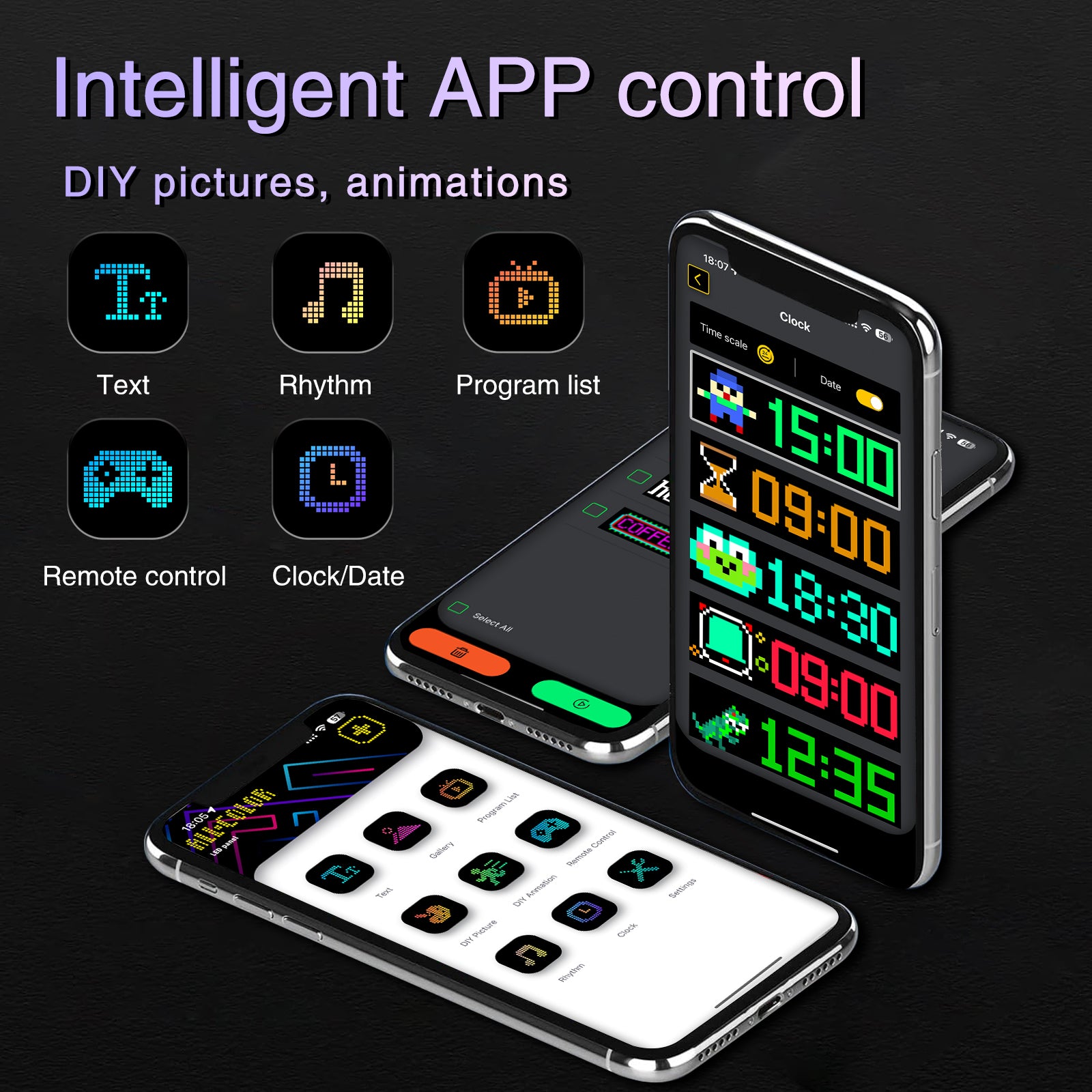 RP937 Car Rear Windshield Flexible LED Screen Display Message Scrolling Sign APP Control