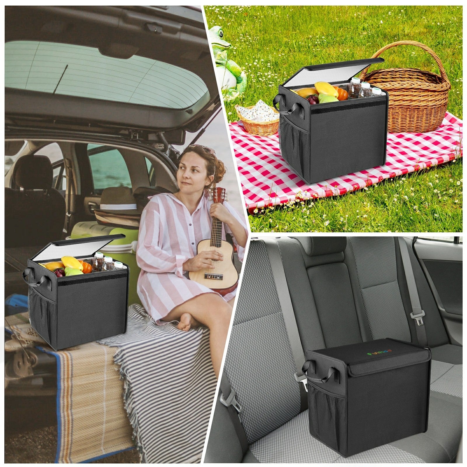FUNADD FA0501 Foldable Car Trunk Storage Box Leak-proof Food Insulated Bag