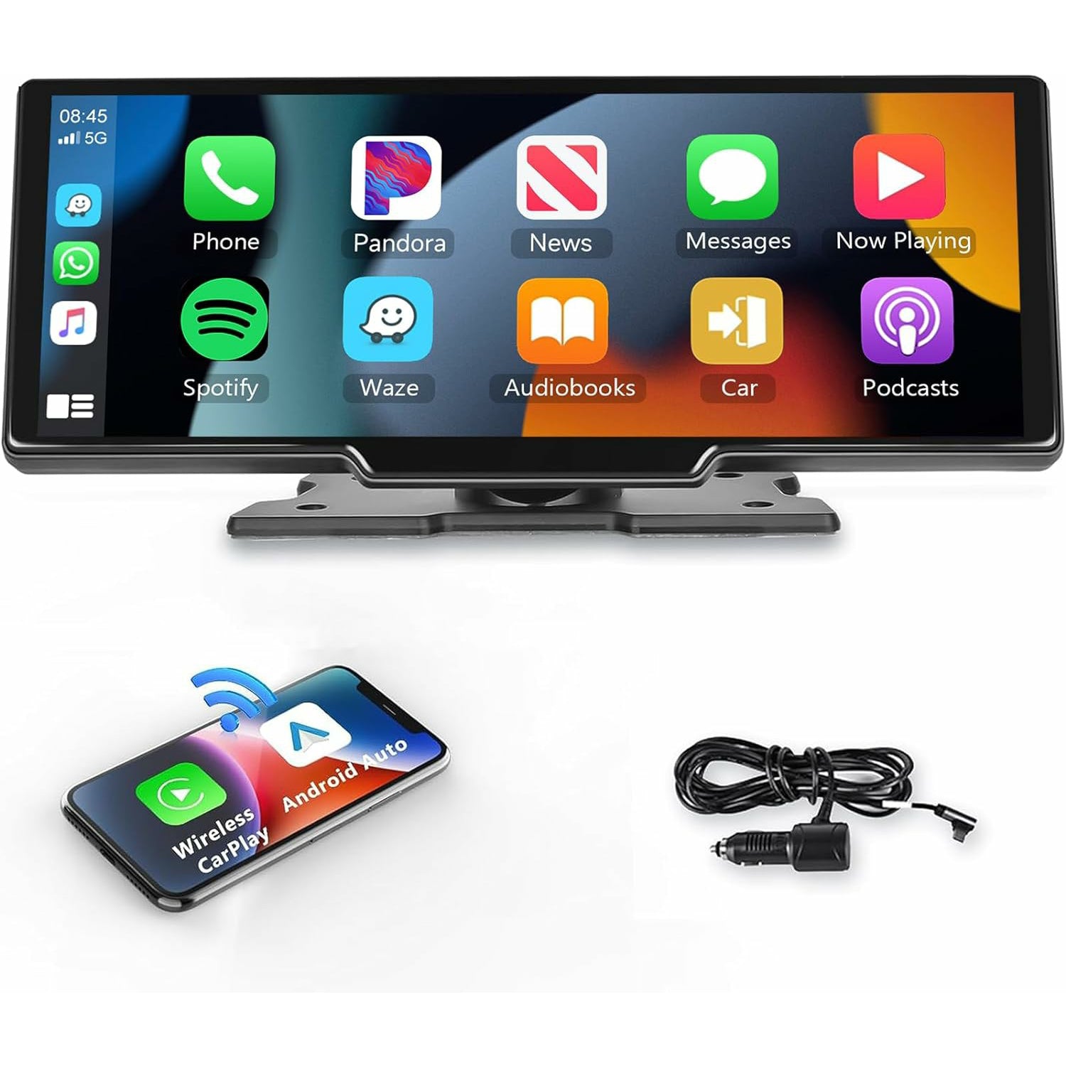 RH-W515 10.26 Inch Touch Screen CarPlay Android Auto Bluetooth Multimedia Player (No DVR)