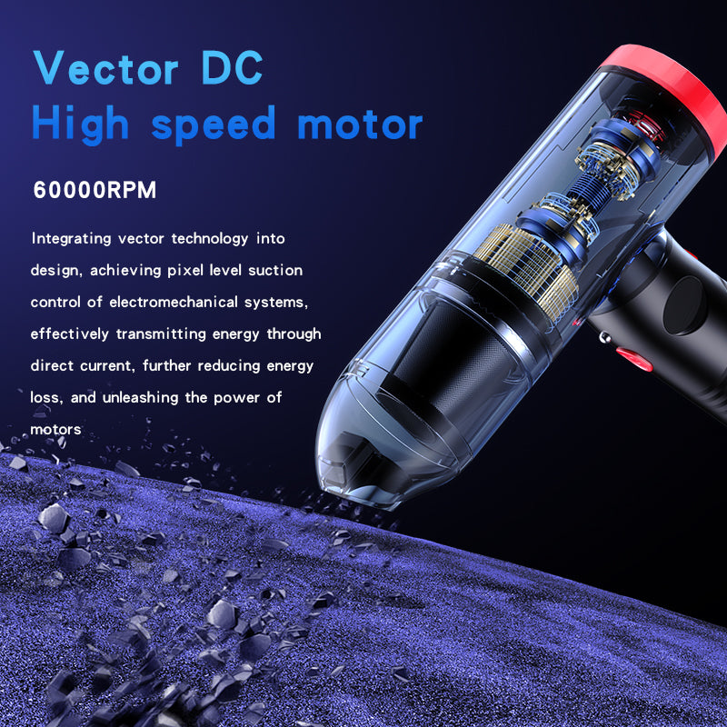 YESIDO VC06 Car Home Handheld Vacuum Cleaner Blow / Suction / Inflation Function Wireless Vacuum Cleaner