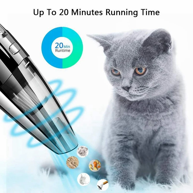 R-6053 Portable Car Home Handheld Vacuum Cleaner Wireless Rechargeable ABS Vacuum Cleaner