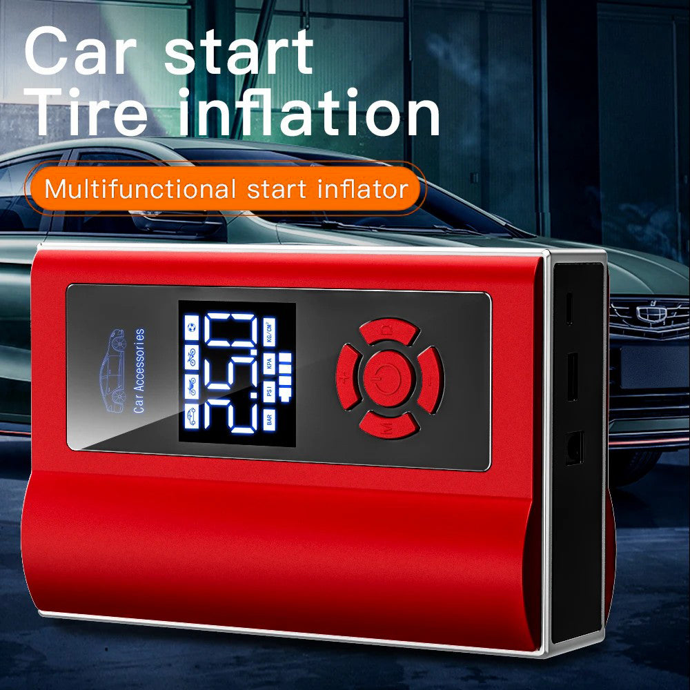 AI8 12V Car Air Pump Emergency Flashlight Power Supply Portable Phone Charger