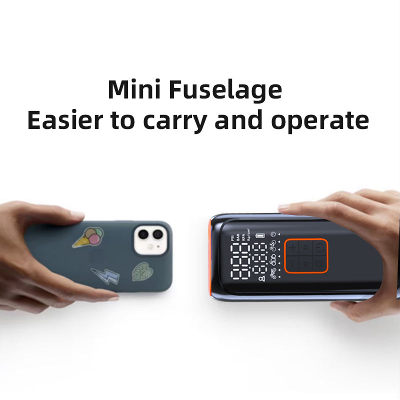 WG01 Multi-Function Portable Car Tire Inflator Electric Wireless Air Pump with Power Bank Function