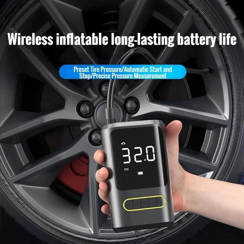 ATJ-8466 17MM Air Cylinder Tire Inflator Air Pump Cellphone Charger Power Bank