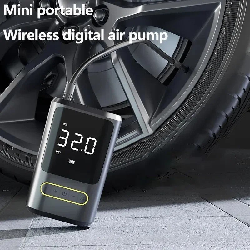 ATJ-8466 17MM Air Cylinder Tire Inflator Air Pump Cellphone Charger Power Bank