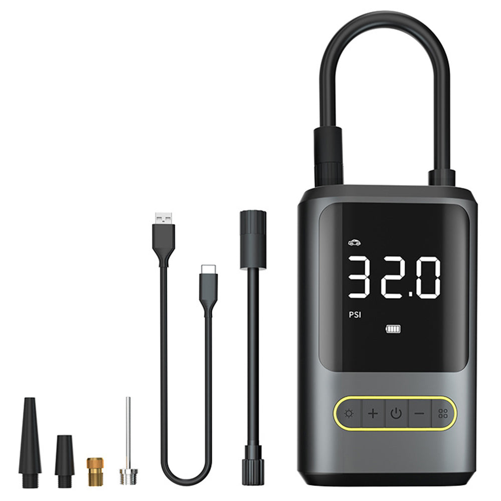 ATJ-8466 Tire Inflator 19MM Air Cylinder Air Pump with Power Bank Function