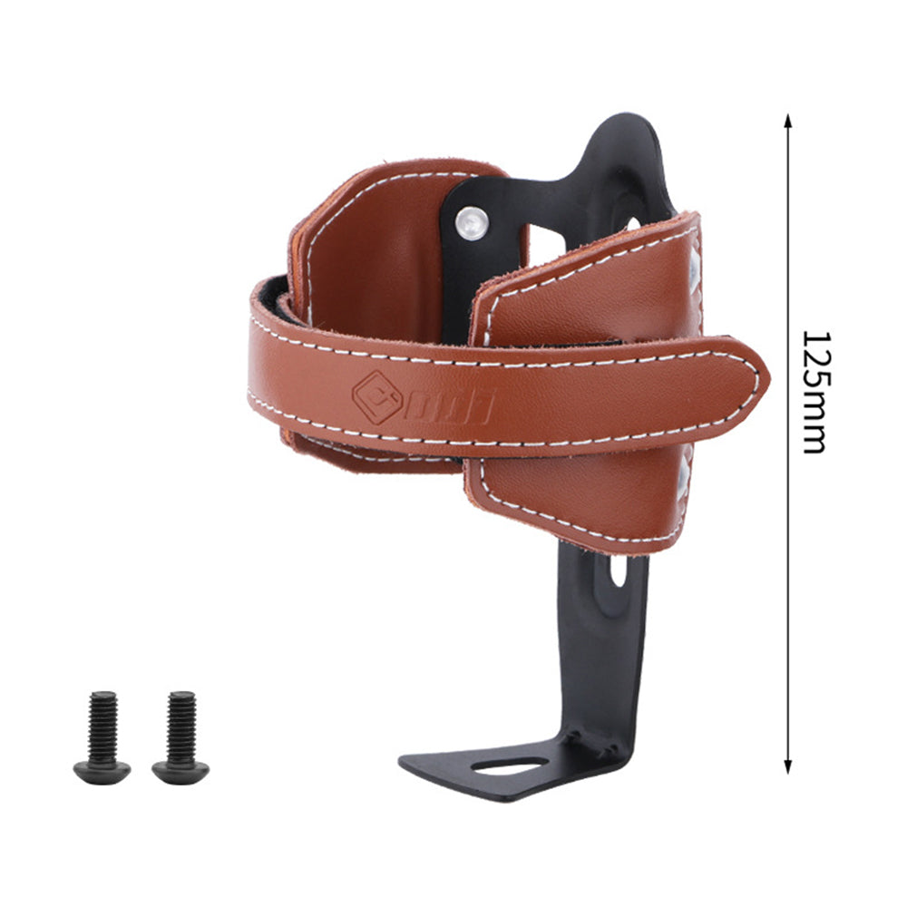ODI Genuine Cow Leather Bottle Cage Bike Mount Water Bottle Holder, with Screw