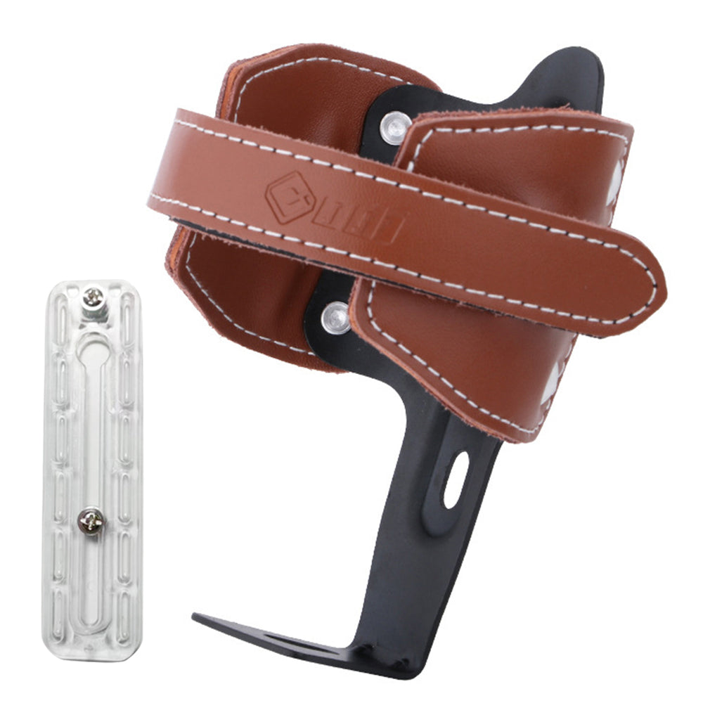 ODI Bike Mount Water Bottle Holder Genuine Cow Leather Bottle Cage, with Traceless Sticker