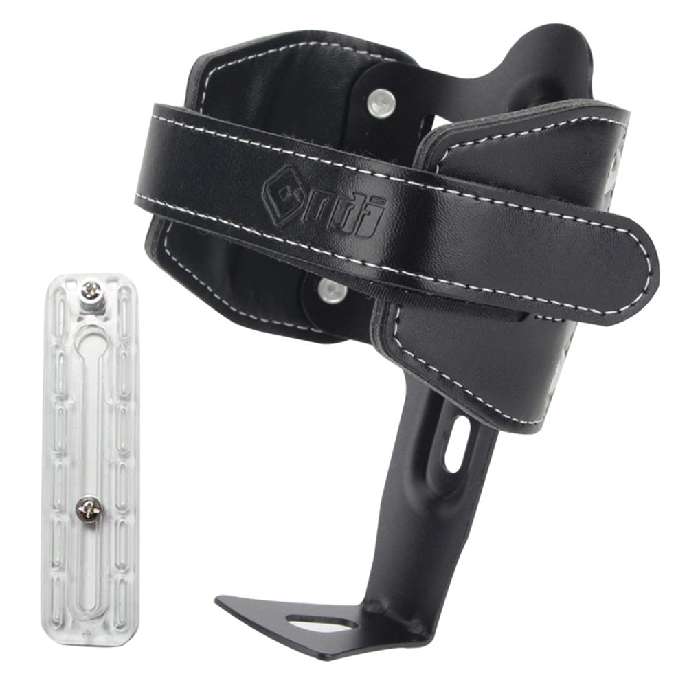 ODI Bike Mount Water Bottle Holder Genuine Cow Leather Bottle Cage, with Traceless Sticker