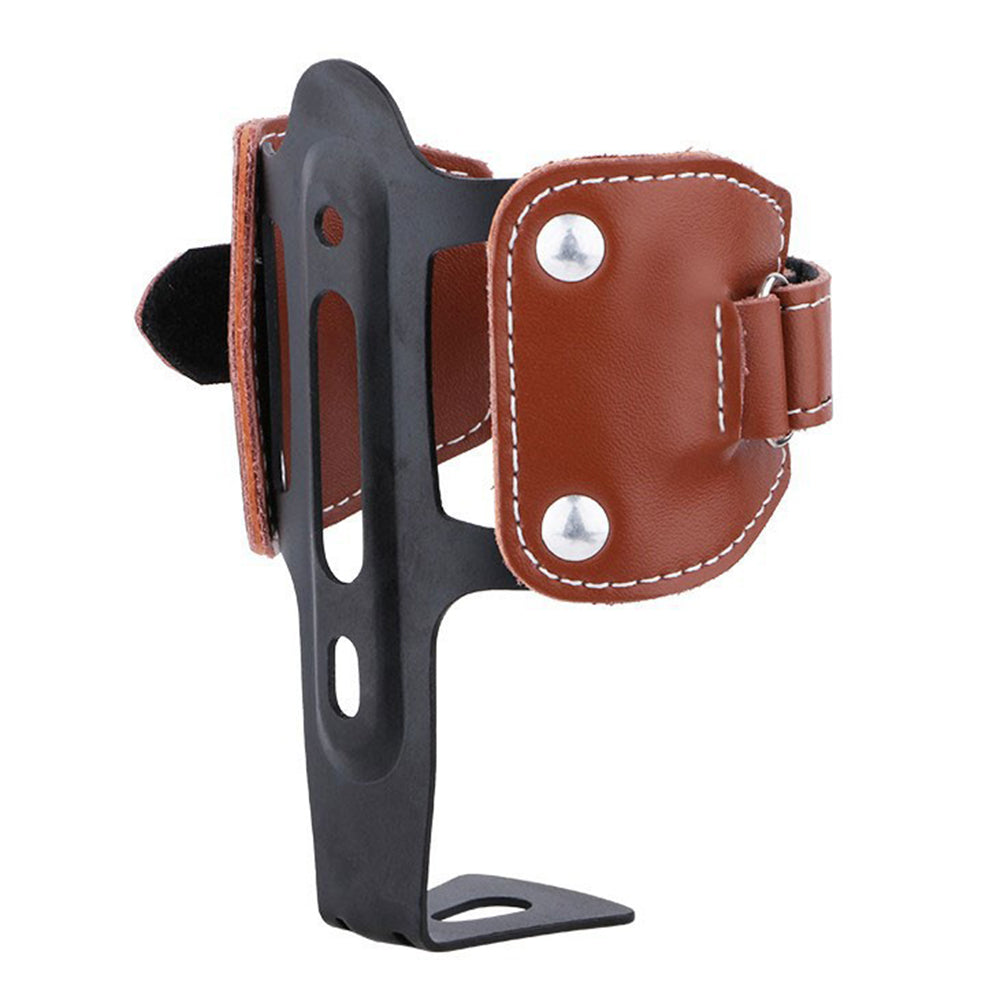 ODI Bike Mount Genuine Cow Leather Water Bottle Holder Cycling Kettle Holder, with Converter