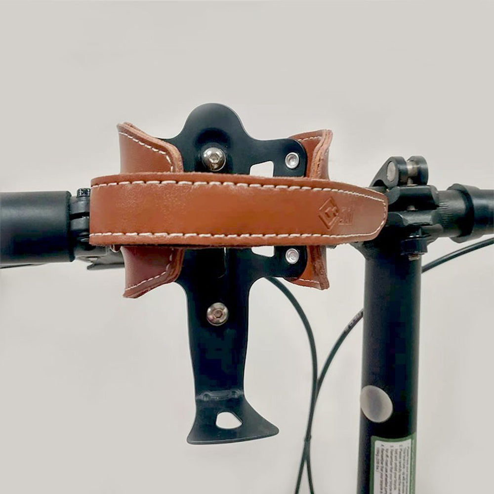 ODI Bike Mount Genuine Cow Leather Water Bottle Holder Cycling Kettle Holder, with Converter