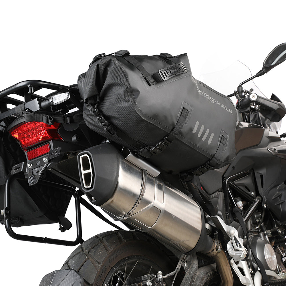 RHINOWALK MTR004 Motorcycle Exhaust Heat Shield Aluminum Anti-scalding Cover