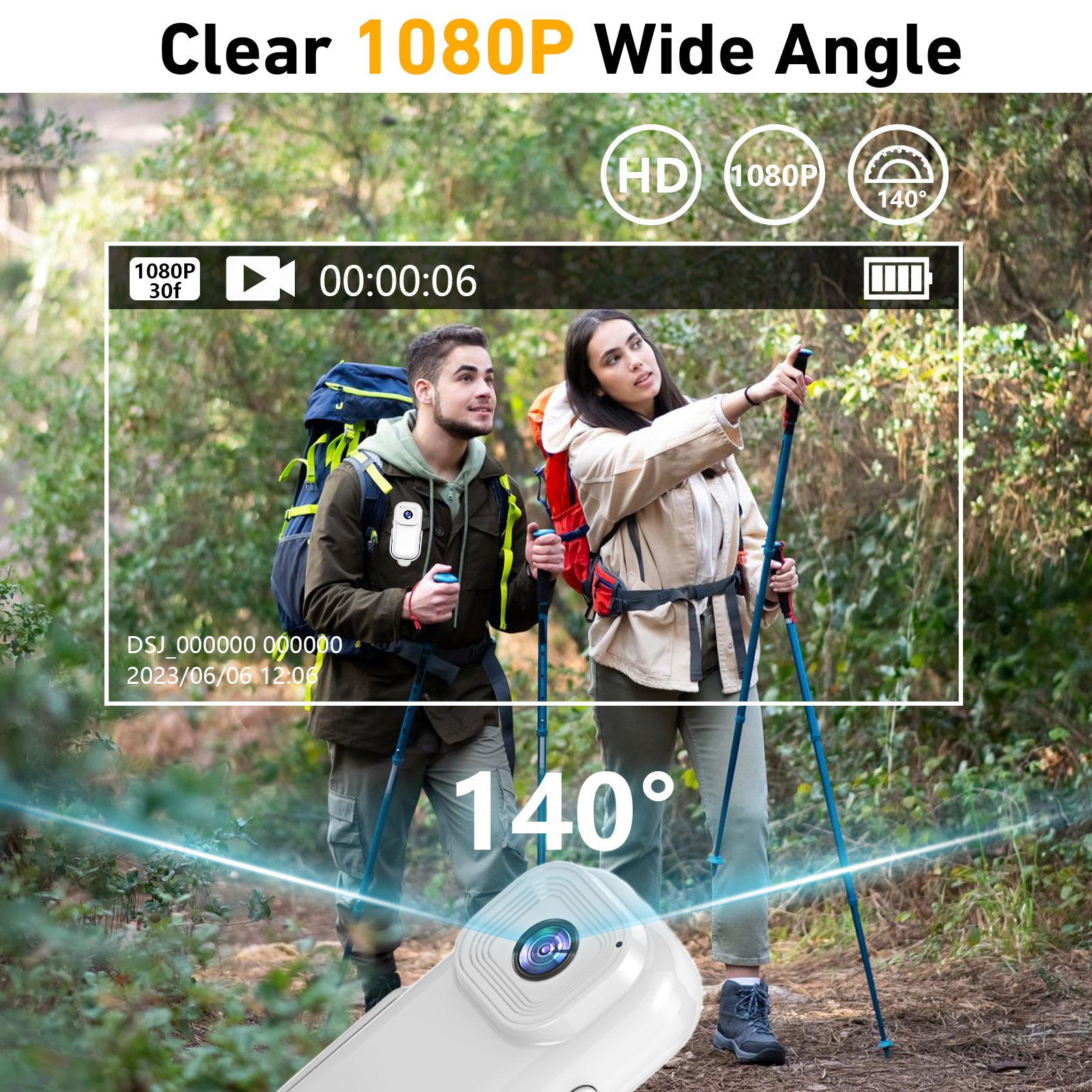 L11 0.96" 1080P Mini Camera Action Cam Sport DV Video Recording Pocket Camera