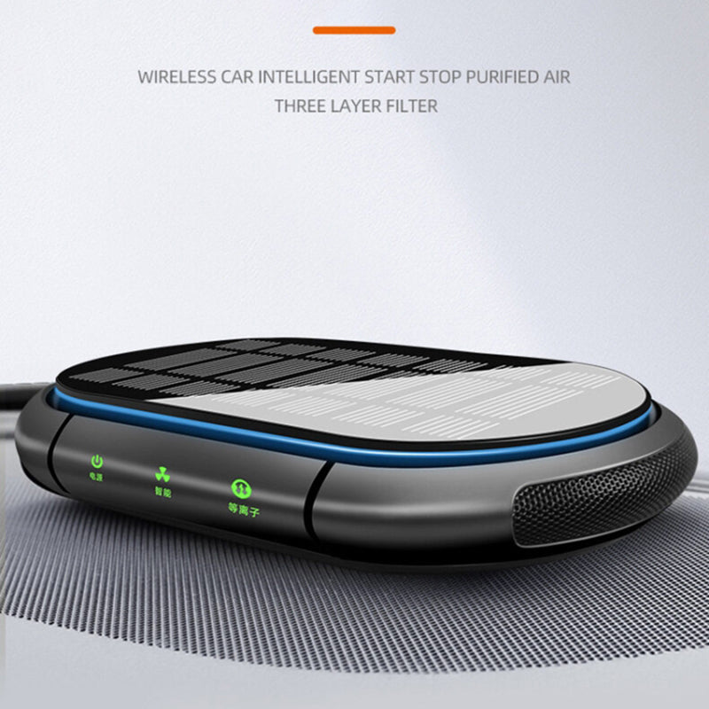 Negative Ion Car Air Purifier Smoke Smell Remover Odor Eliminator with 2 Aroma Diffuser Sticks