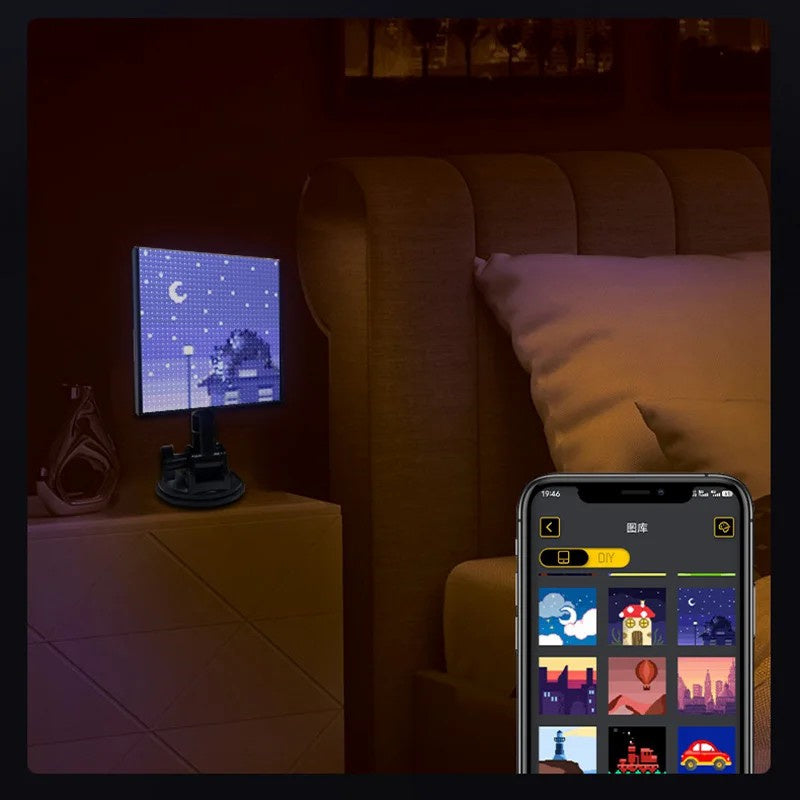 HCZ-01 Car LED Image Display Screen Bluetooth App Control Car Rear Window Message Board