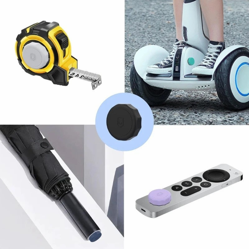For AirTag Protective Case Bluetooth Tracker Waterproof Silicone Cover with Adhesive Sticker