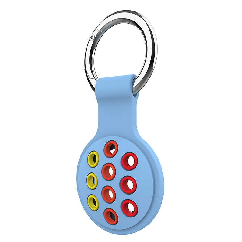 For Apple AirTag Bluetooth Tracker Silicone Case Protective Cover with Ring Buckle