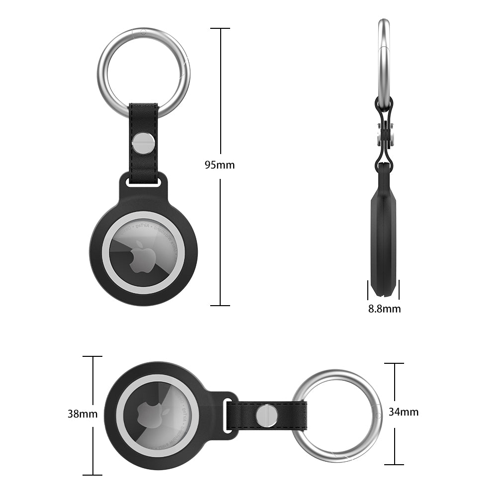 SHELLBOX Keyring Cover for Apple AirTag IPX8 Waterproof IP6X Dustproof Protective Case