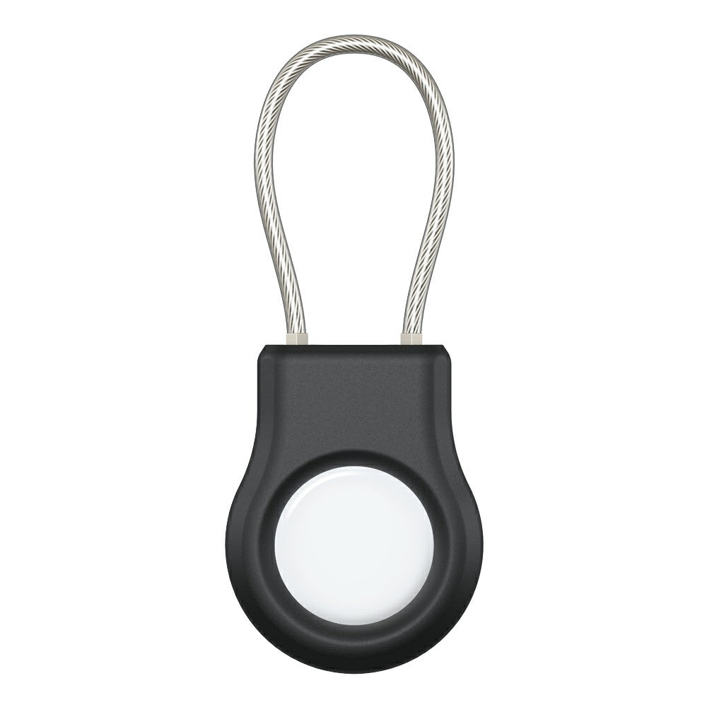 For AirTag Protective Cover Anti-lost Tracker PC Anti-scratch Case with Steel Wire