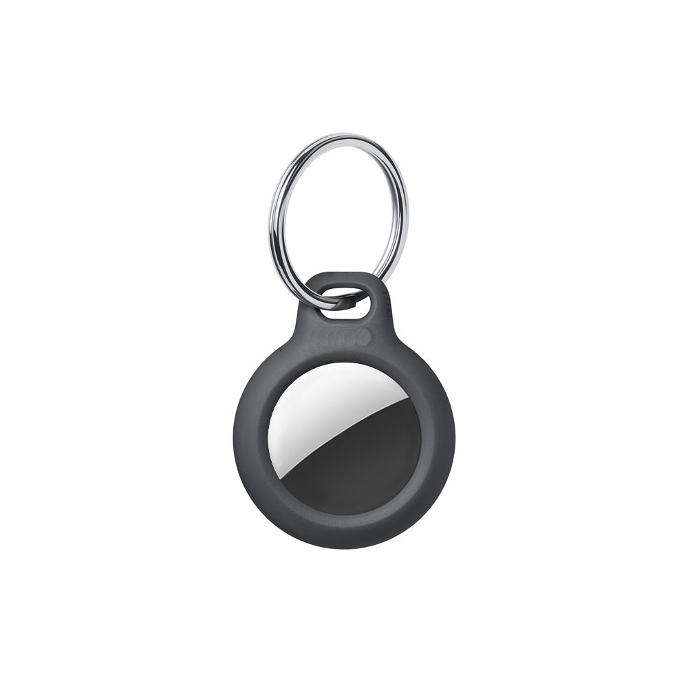 For Apple AirTag PC Protective Cover Bluetooth Tracker Anti-drop Case with Keyring