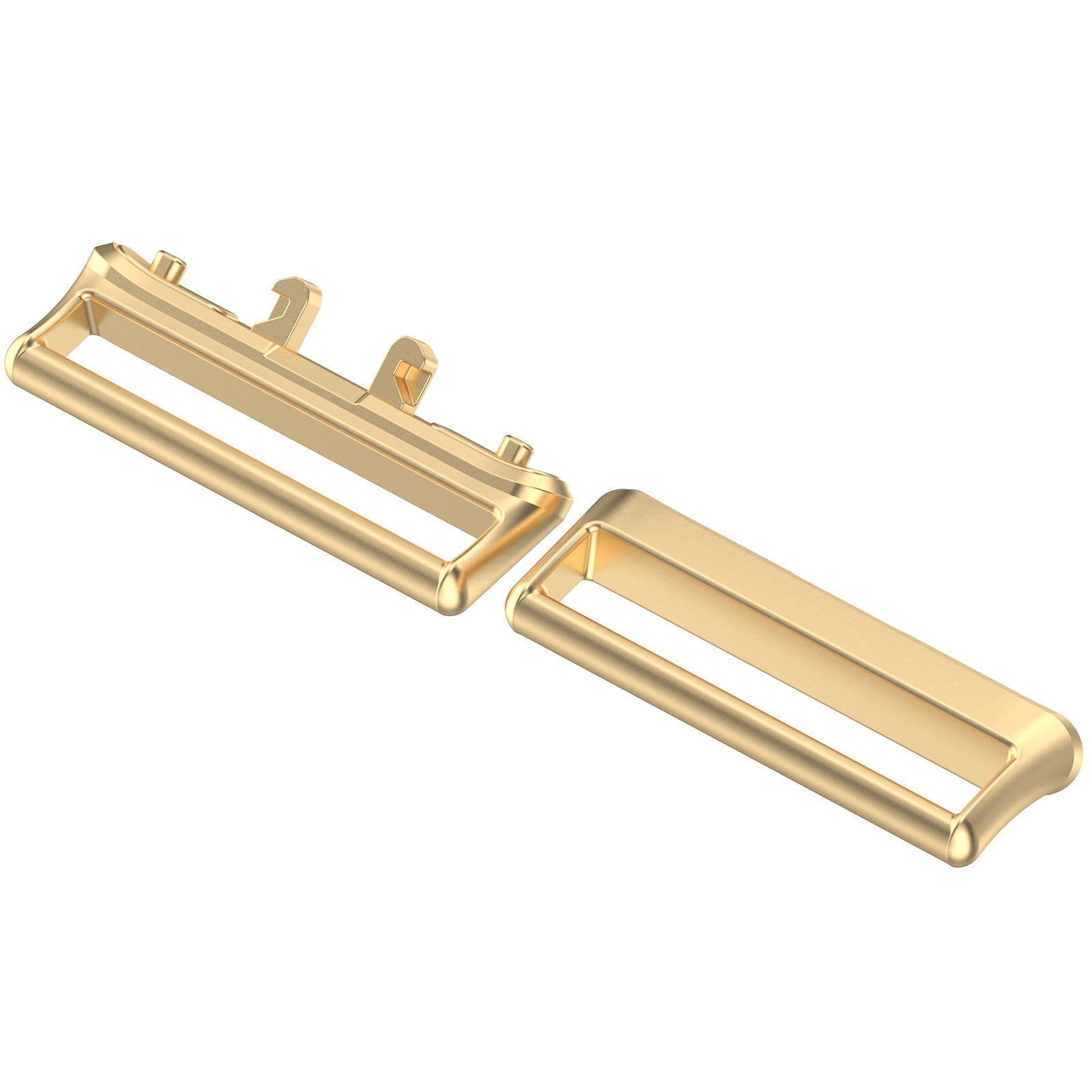 1 Pair Medium Connector for Samsung Galaxy Fit3 (SM-R390) 18mm Watch Strap Metal Adapter