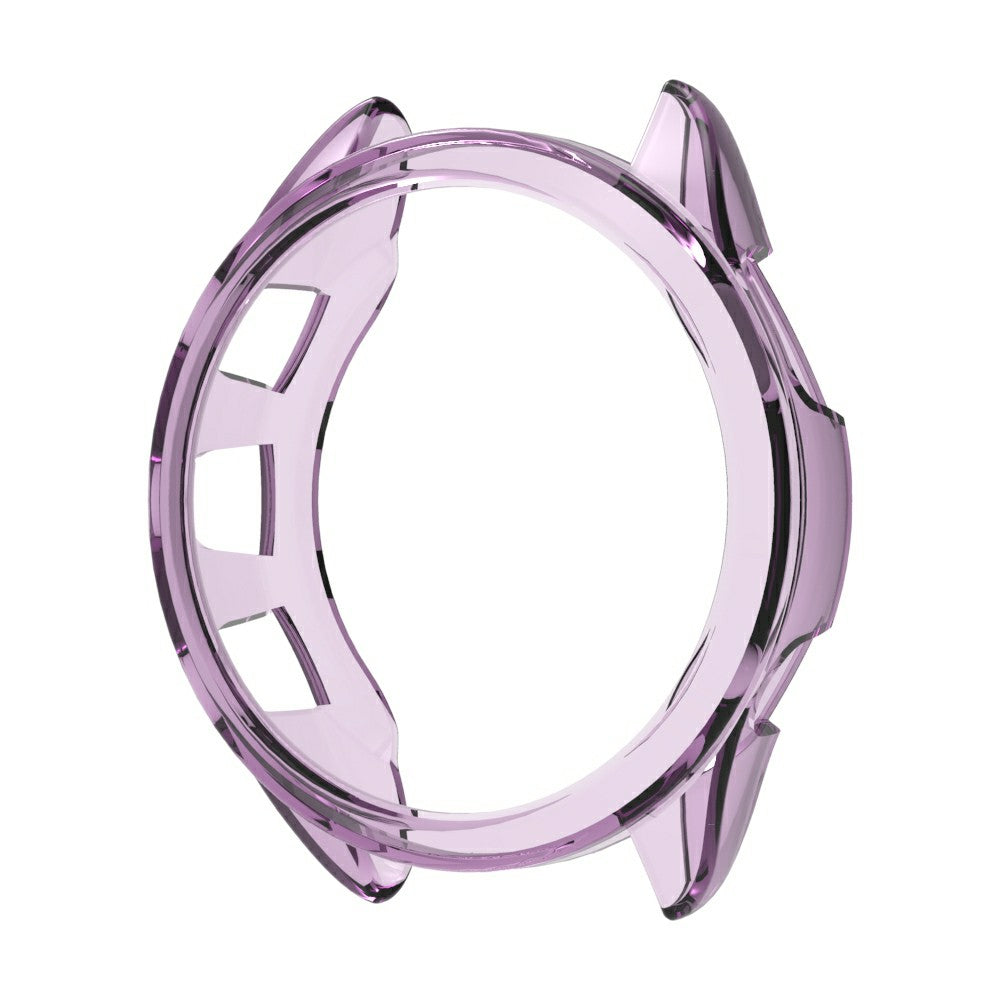 For Garmin Forerunner 165 Watch Case Half Cover Anti-drop TPU Watch Frame - Transparent