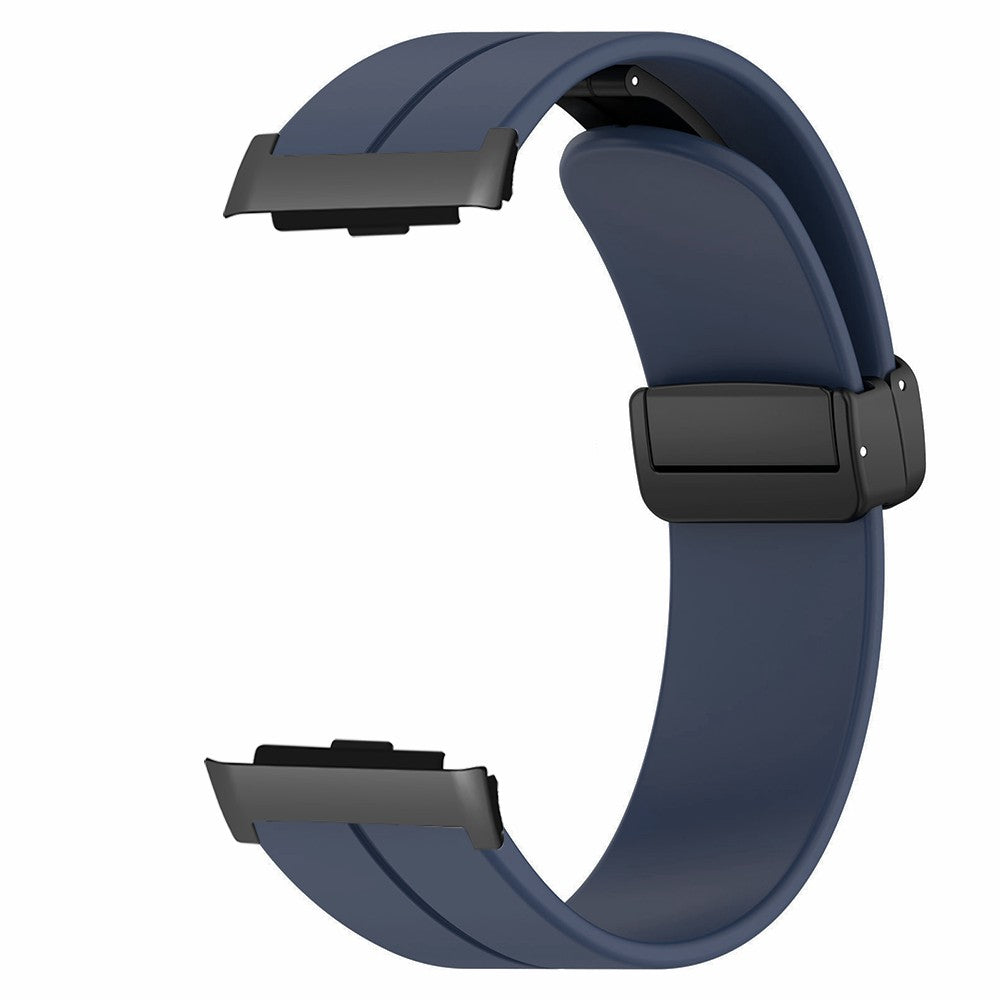 For Huawei Watch D Strap Replacement Soft Silicone Watch Strap with Magnetic Folding Buckle - White