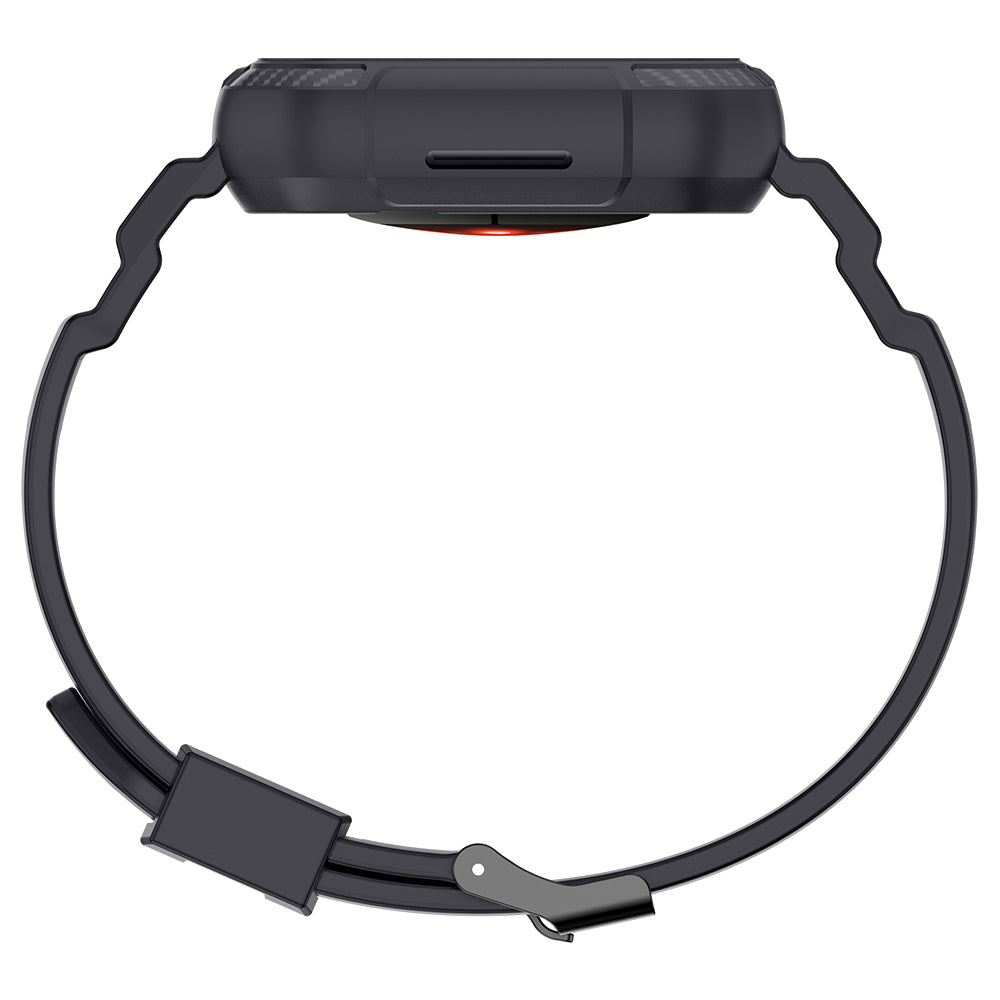 For Apple Watch Series 9 8 7 45mm / 6 5 4 SE SE (2022) SE (2023) 44mm / 3 2 1 42mm TPU Band with Watch Case - Dark Grey