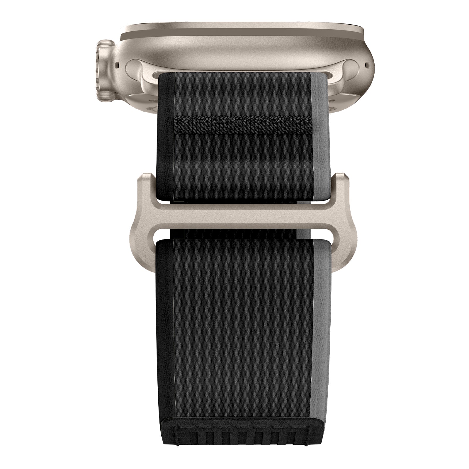 For Apple Watch Series 9 8 7 41mm / 6 5 4 SE (2023) SE (2022) SE 40mm / 3 2 1 38mm Strap Nylon Sport Loop Band - Black+Grey