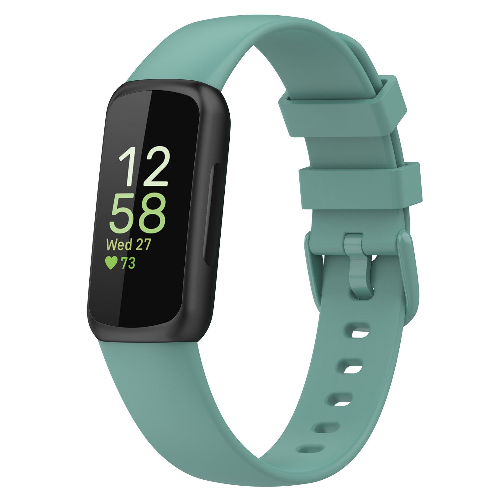 For Fitbit Inspire 3 Silicone Watch Bands Soft Replacement Strap, Size: S - Green
