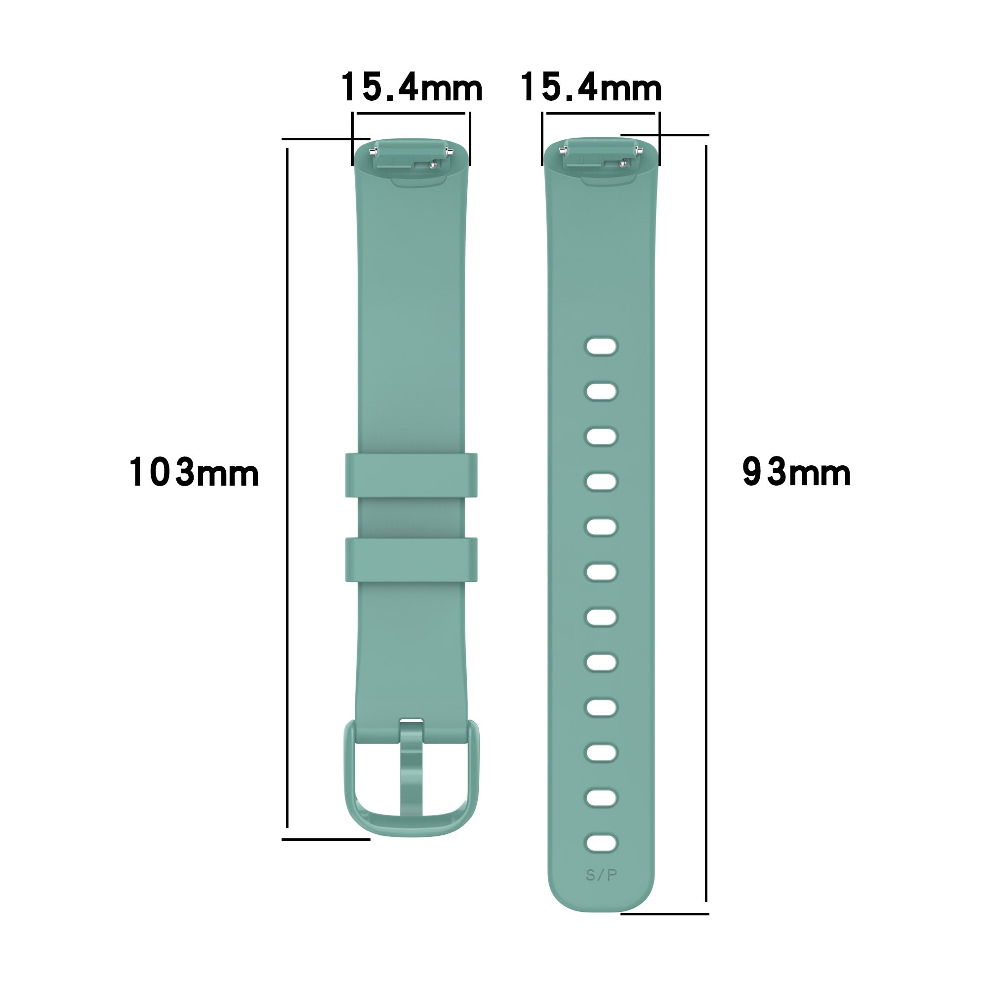 For Fitbit Inspire 3 Silicone Watch Bands Soft Replacement Strap, Size: S - Green