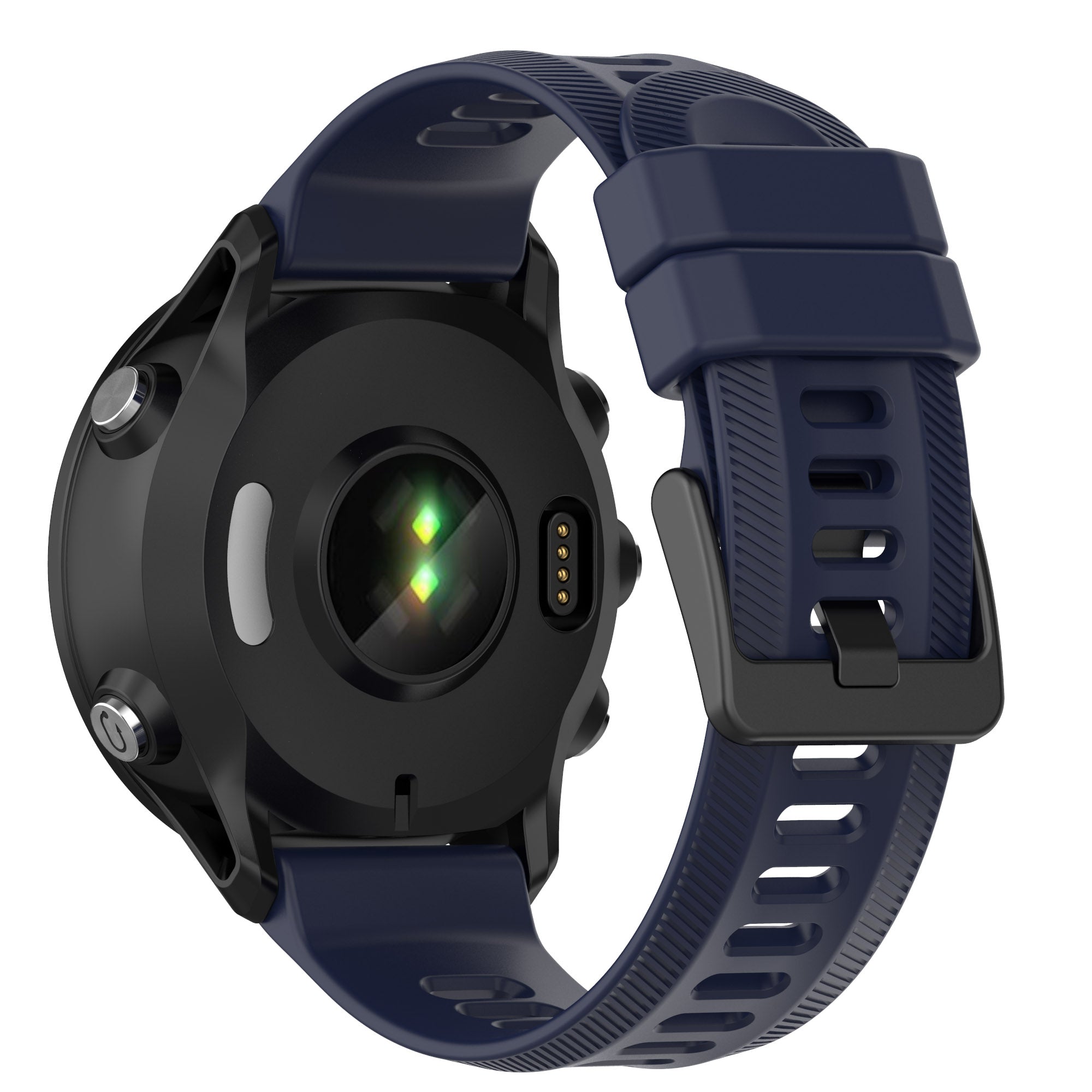 For Garmin Forerunner 955 Silicone Watch Band Soft Sport Strap - Black