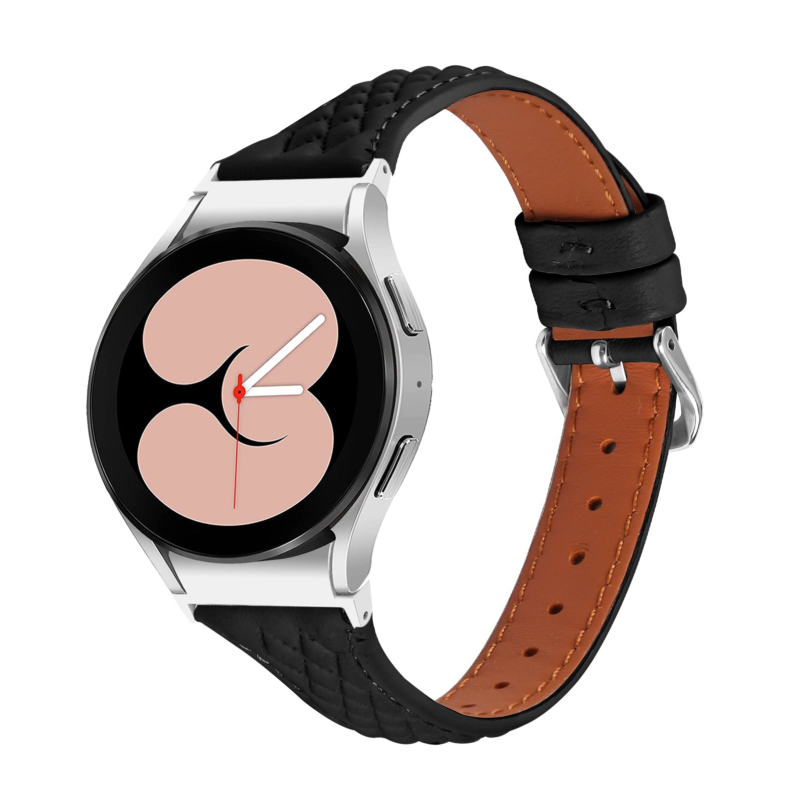 For Samsung Galaxy Watch4  /  Watch5  /  Watch4 Classic  /  Watch4 Active  /  Watch5 Active  /  Watch5 Pro Rhombus Watchband - Black