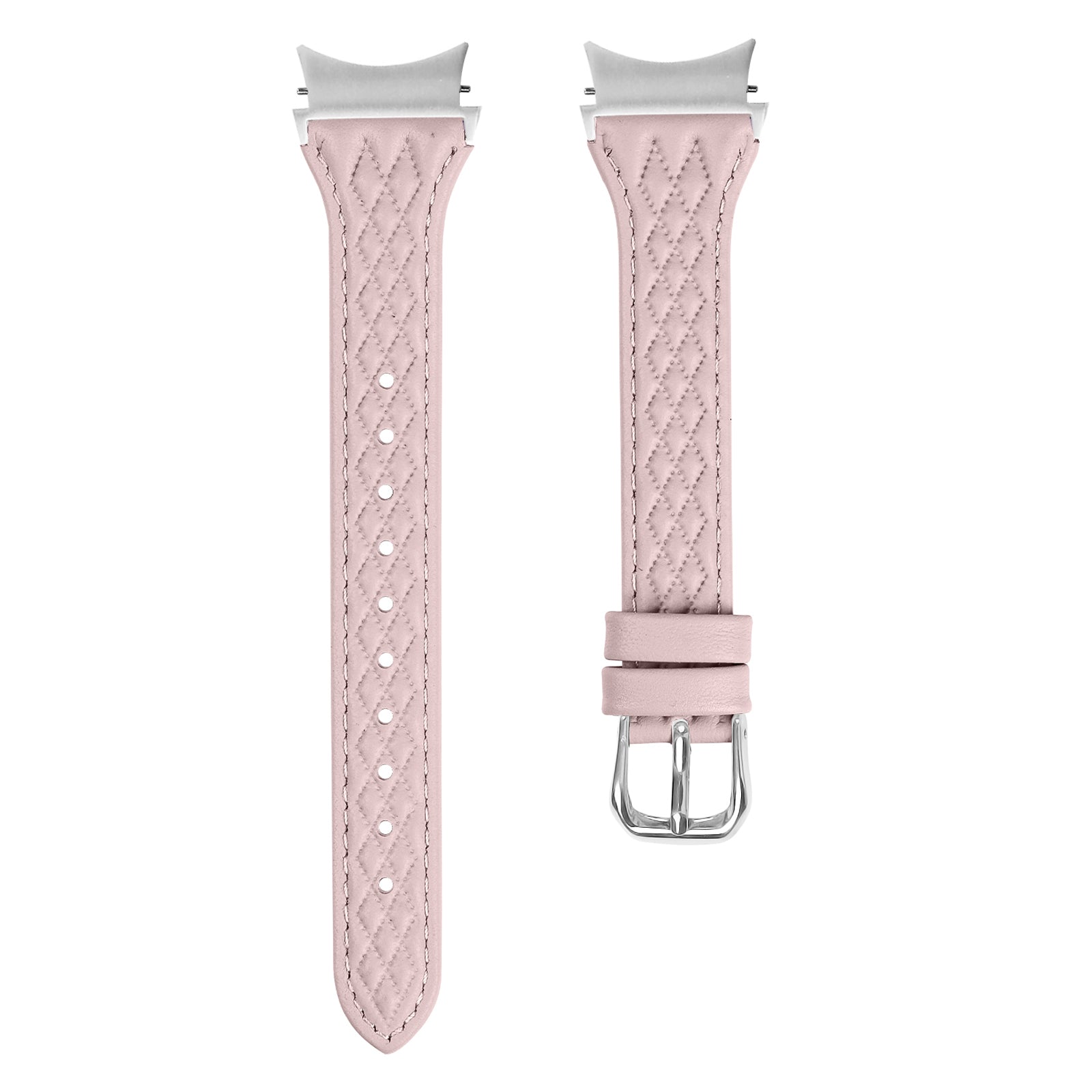 For Samsung Galaxy Watch6 40mm / 44mm / Watch6 Classic 43mm / 47mm Watch Strap Top-Layer Cow Leather Watchband - Grey