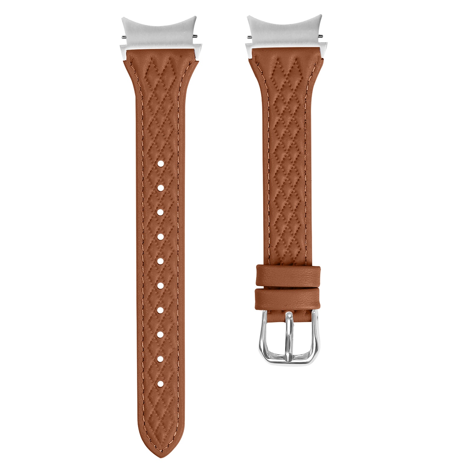 For Samsung Galaxy Watch6 40mm / 44mm / Watch6 Classic 43mm / 47mm Watch Strap Top-Layer Cow Leather Watchband - Grey