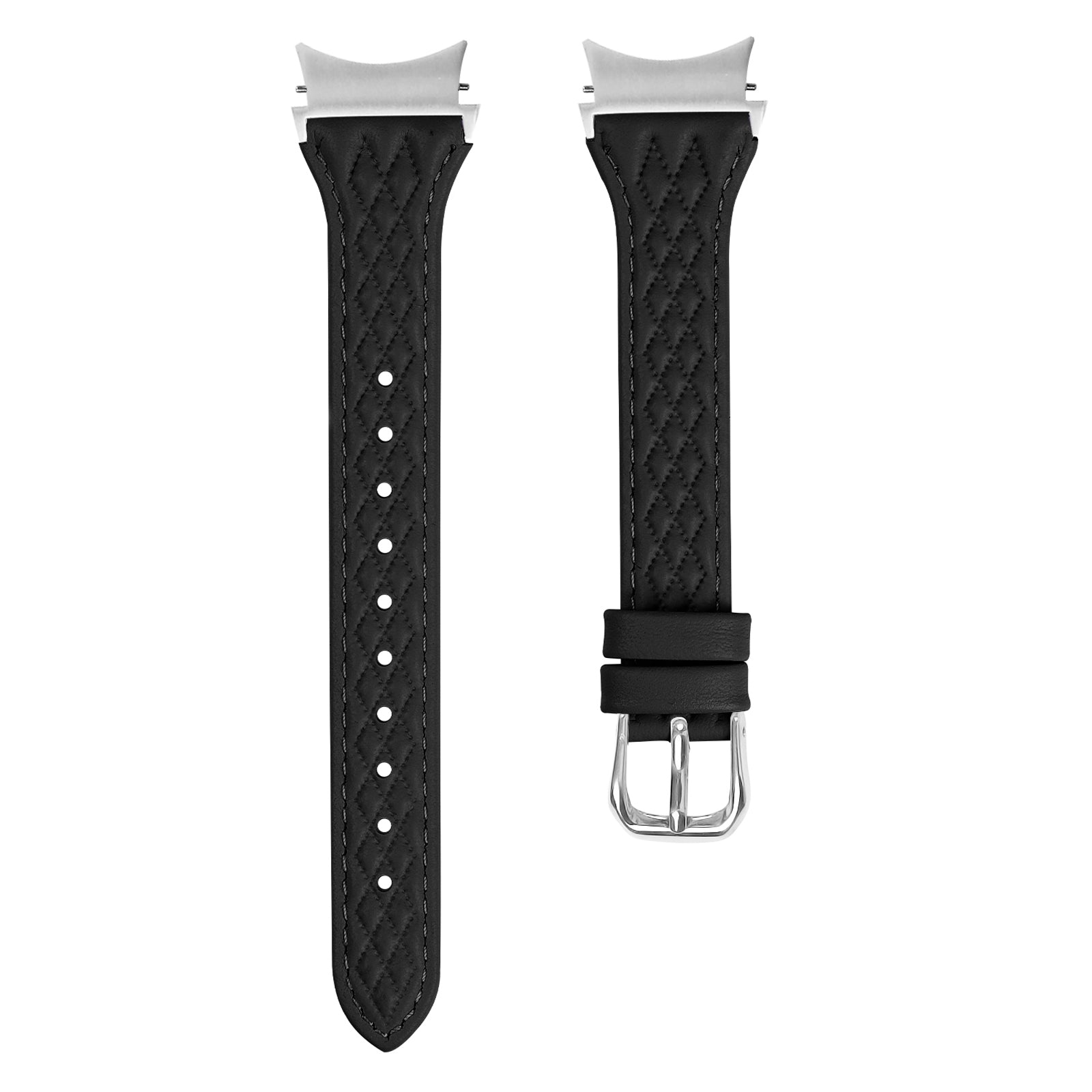 For Samsung Galaxy Watch6 40mm / 44mm / Watch6 Classic 43mm / 47mm Watch Strap Top-Layer Cow Leather Watchband - Grey