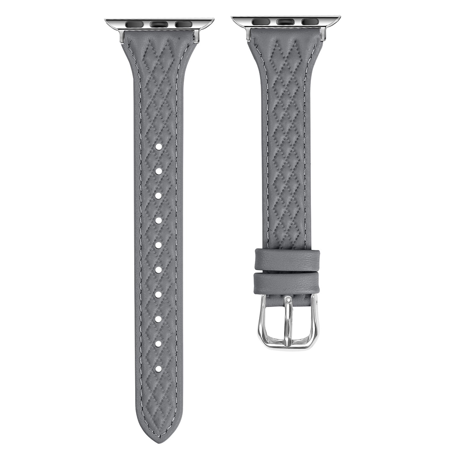 For Apple Watch Ultra 2 Ultra 49mm / 9 8 7 45mm / 6 5 4 SE (2023) SE (2022) SE 44mm / 3 2 1 42mm Top-Layer Cow Leather Watch Strap - Black