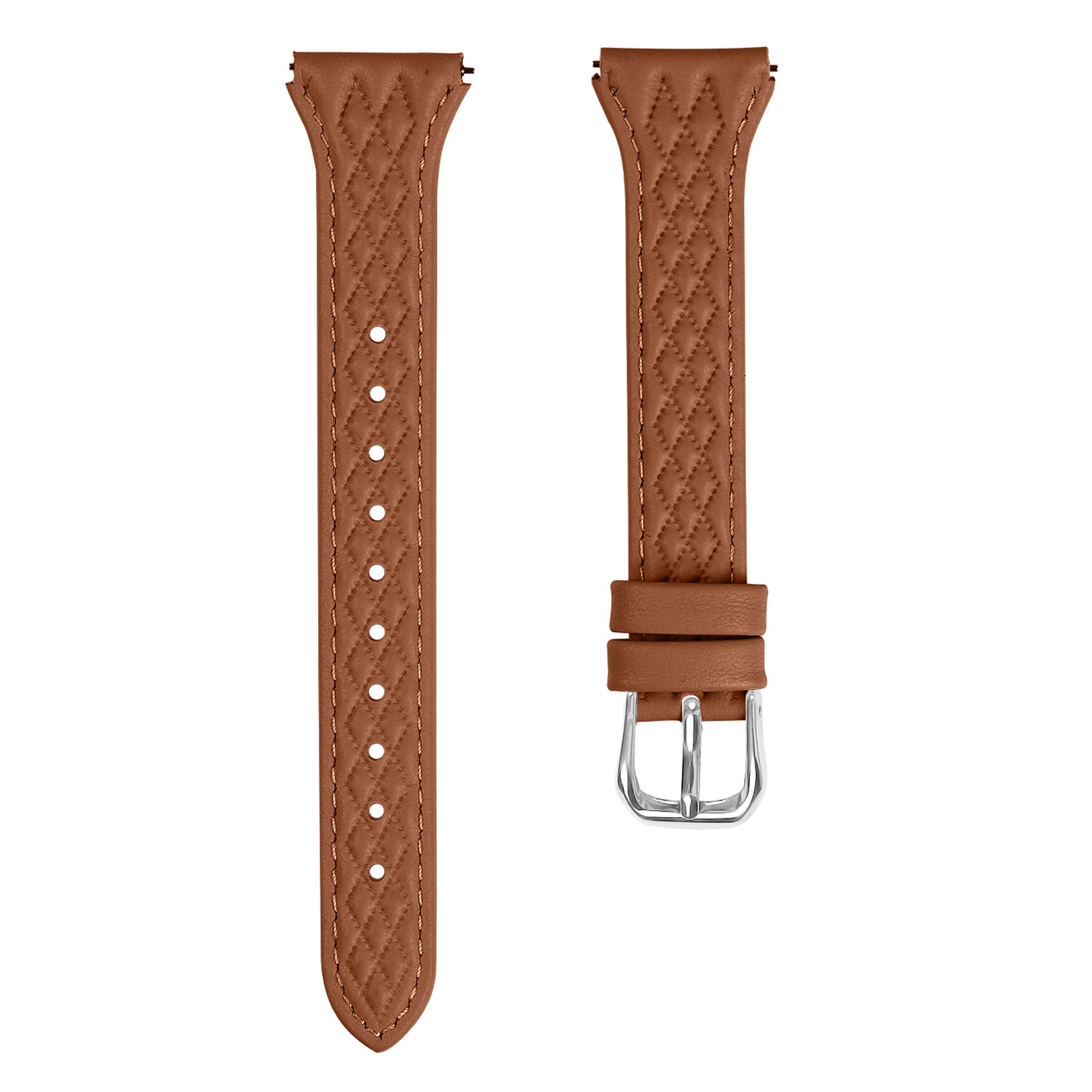 For Garmin Vivomove 3 / GarminMove 3 Watch Strap Top-Layer Cow Leather Watchband - Brown