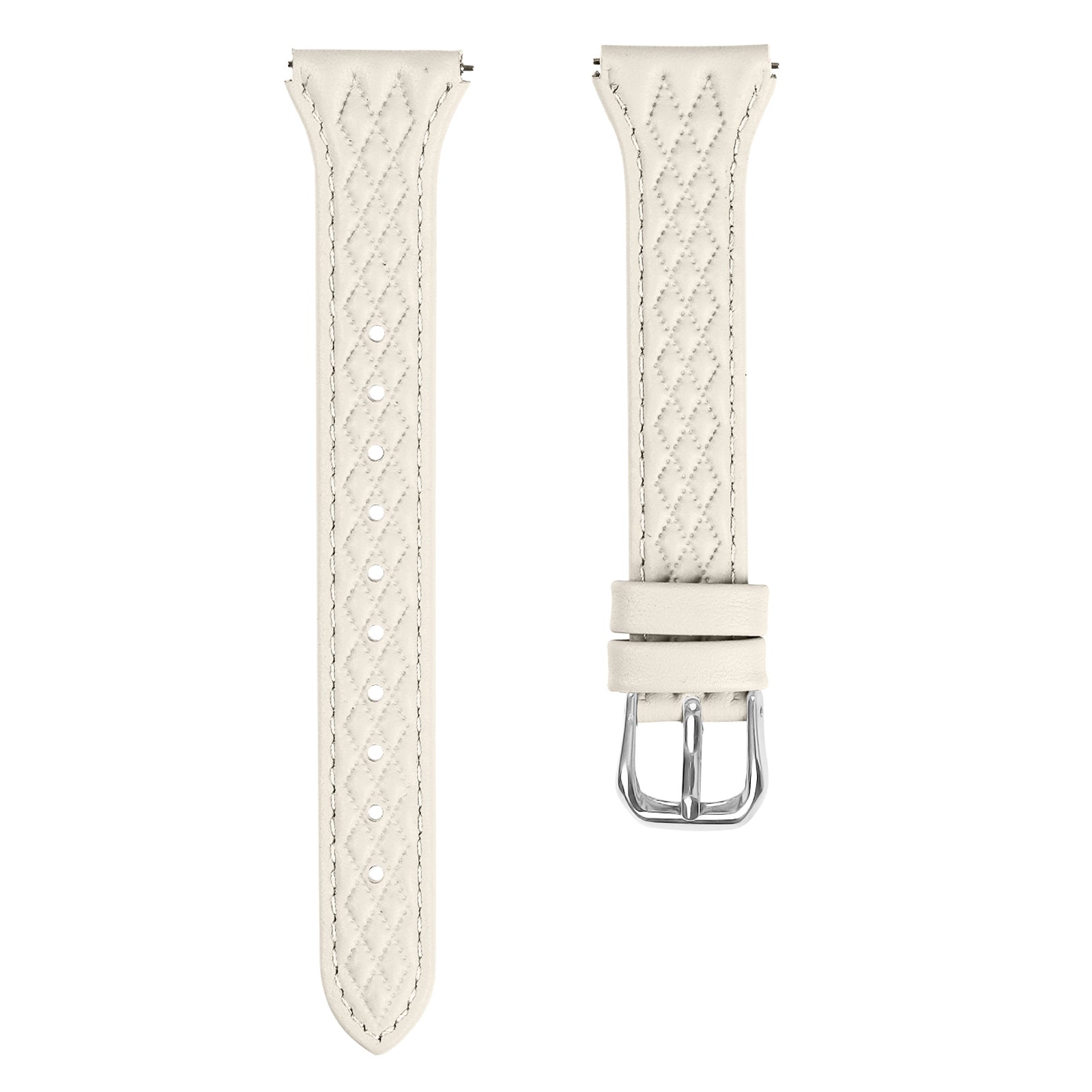 For Huami Amazfit Youth Edition 20mm Watchband Top-Layer Cow Leather Watch Strap - Apricot