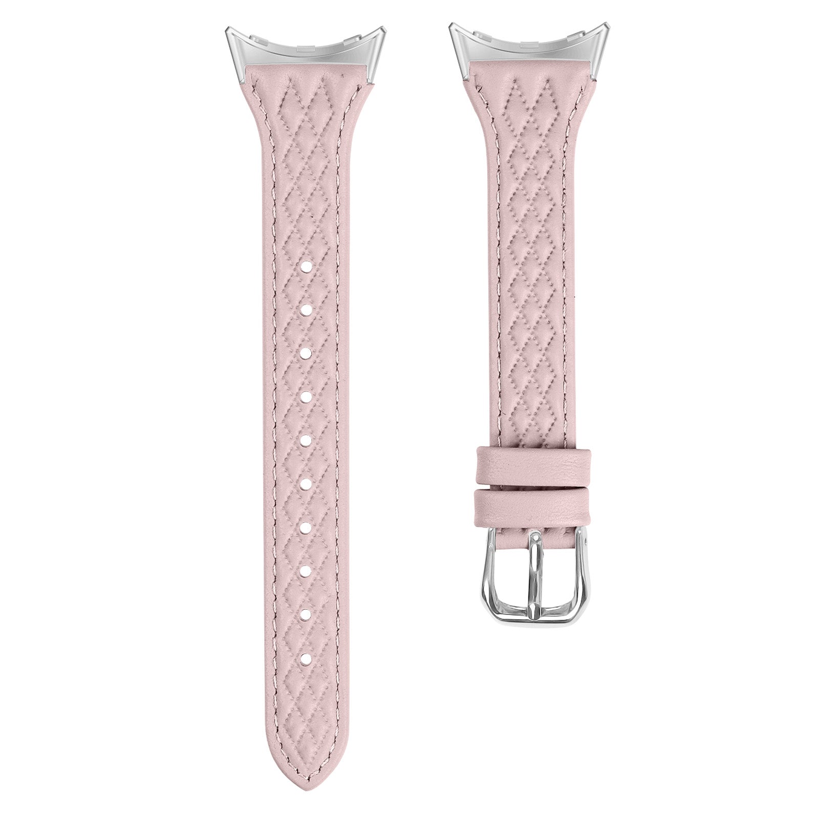For Google Pixel Watch / Watch 2 Watch Strap Top-Layer Cow Leather Watch Band - Grey