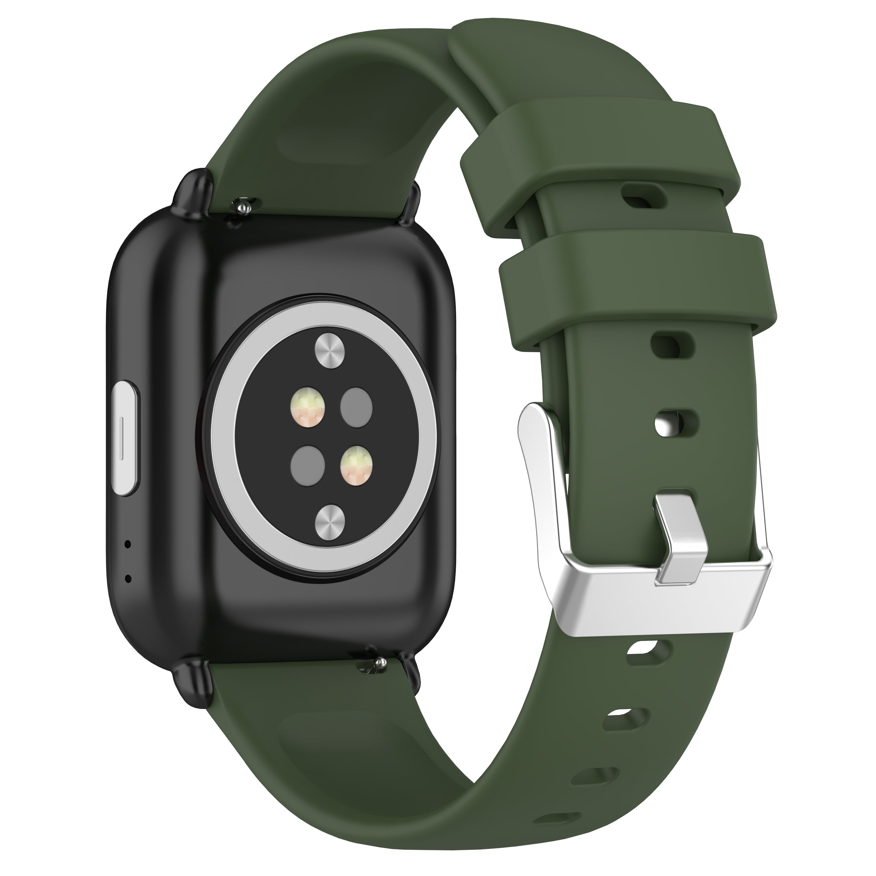 For Huami Amazfit Active / GTS 4 Mini Silicone Watch Band 20mm Replacement Strap - Army Green