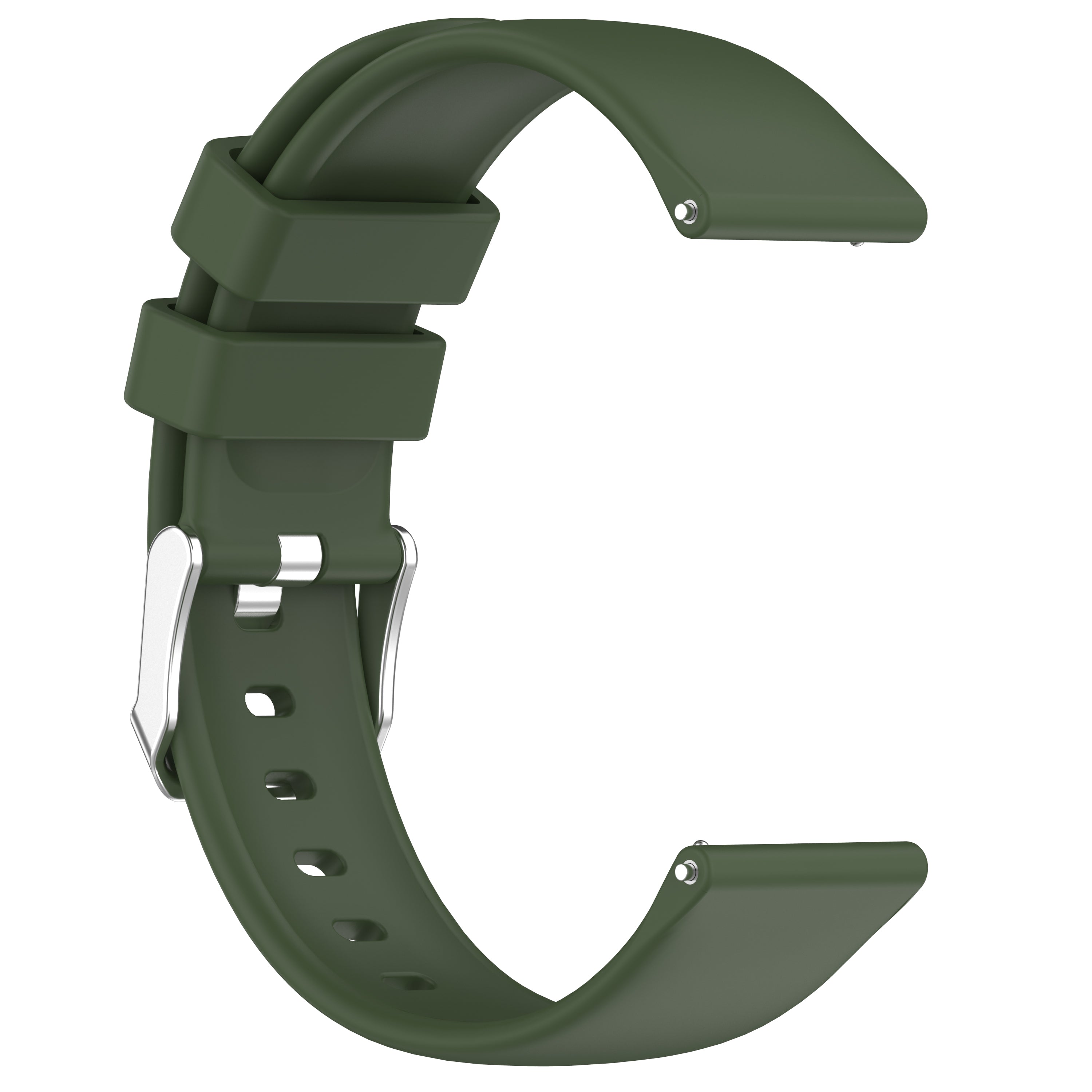 For Huami Amazfit Active / GTS 4 Mini Silicone Watch Band 20mm Replacement Strap - Army Green