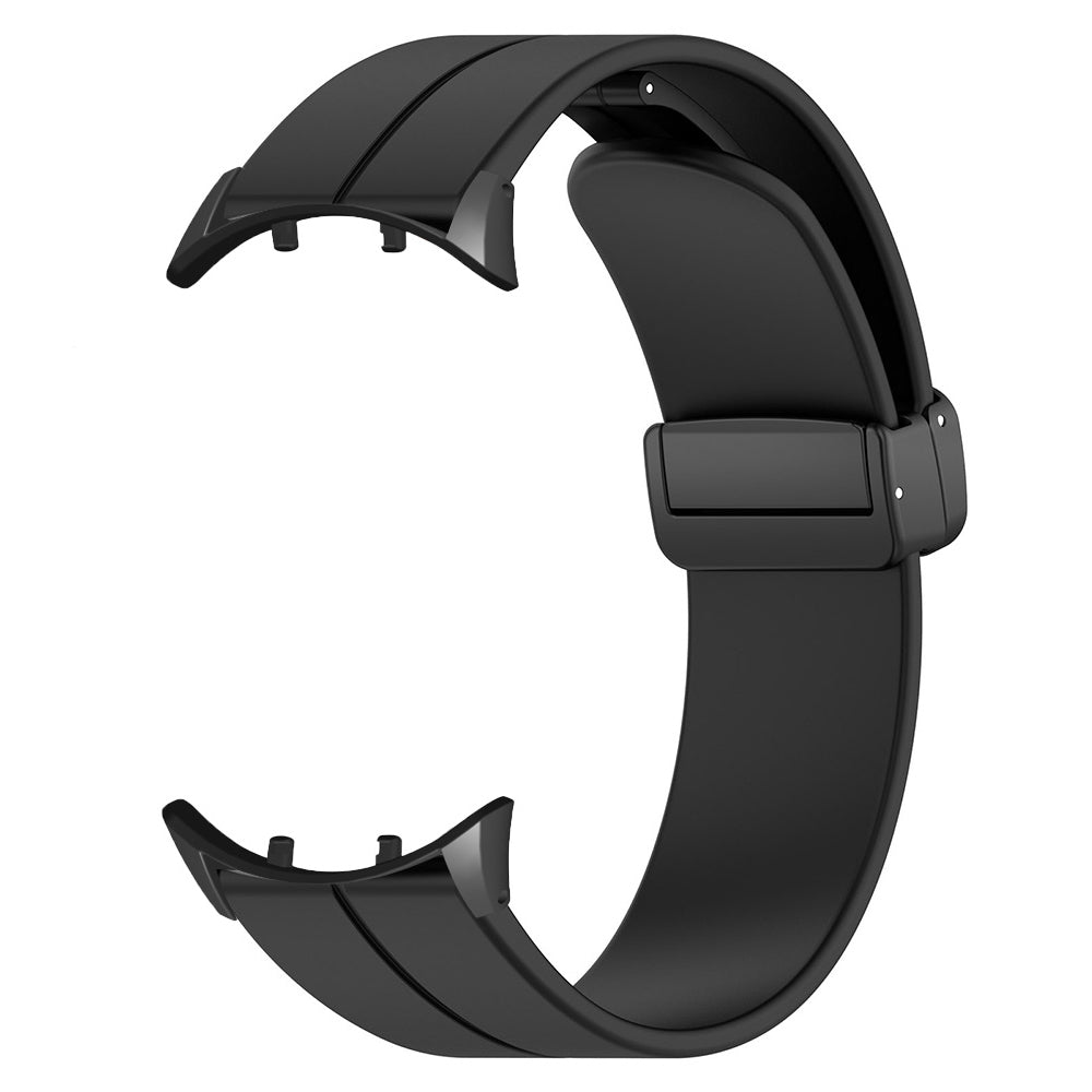 For vivo Watch 3 Band Silicone Sport Watch Straps with Folding Buckle - Black